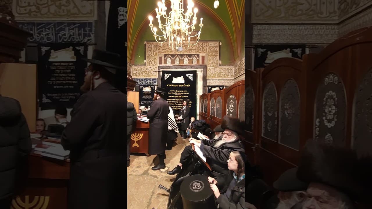 Prayer at the Tombs of Abraham and Sarah – Cave of the Patriarchs, Hebron #israel #hebron