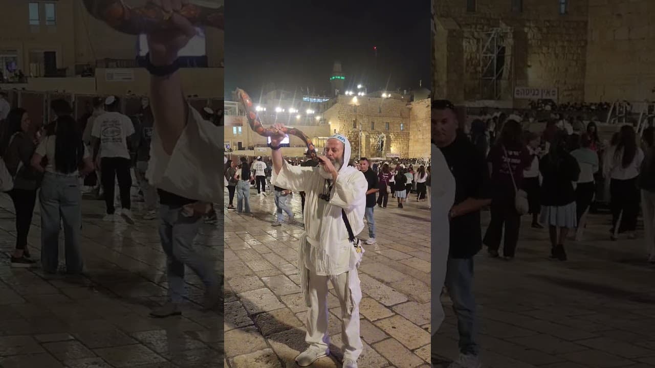Shofar Call Before Selichot in Jerusalem #israel #jerusalem #holyland