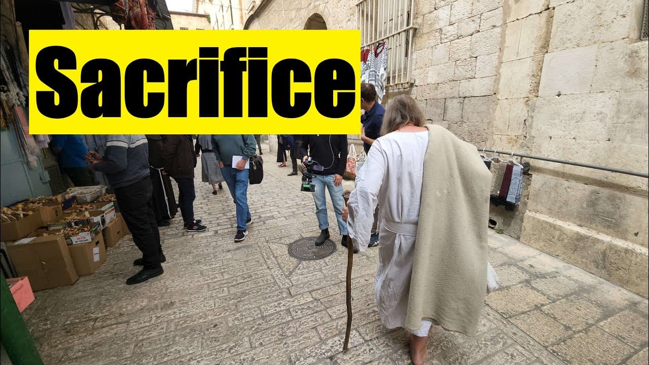 The Solemn Catholic Good Friday Procession along the Via Dolorosa, Jerusalem